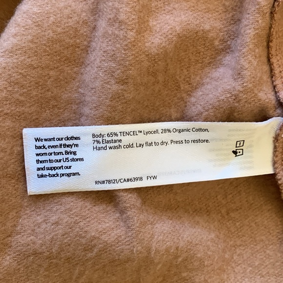 Eileen Fisher Women Sweatshirt Tan Brown Lyocell Organic Cotton Tunic size 2x - Picture 6 of 6